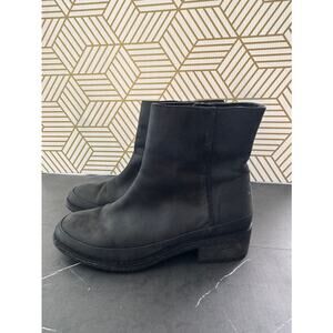 Sperry Women's Black Leather Ankle Boots | Size 6.5